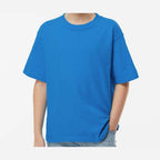M&O Youth Gold Soft Touch T-Shirt - Ocean Blue - On Model Front