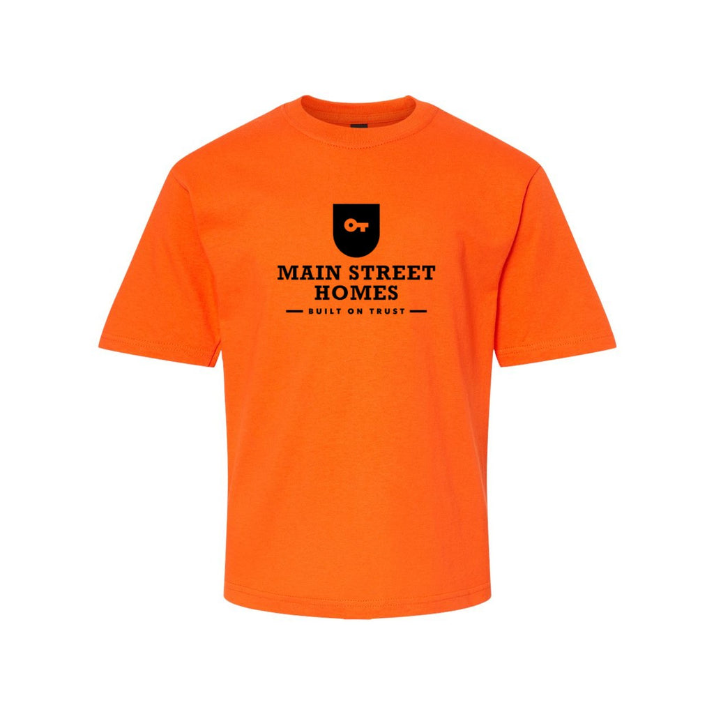 M&O Youth Gold Soft Touch T-Shirt - Orange - Front