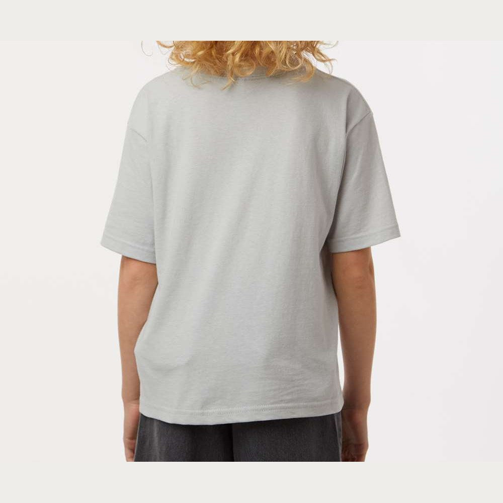M&O Youth Gold Soft Touch T-Shirt - Platinum - On Model Back