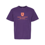 M&O Youth Gold Soft Touch T-Shirt - Purple - Front
