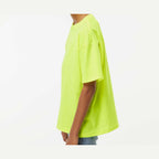 M&O Youth Gold Soft Touch T-Shirt - Safety Green - On Model Side