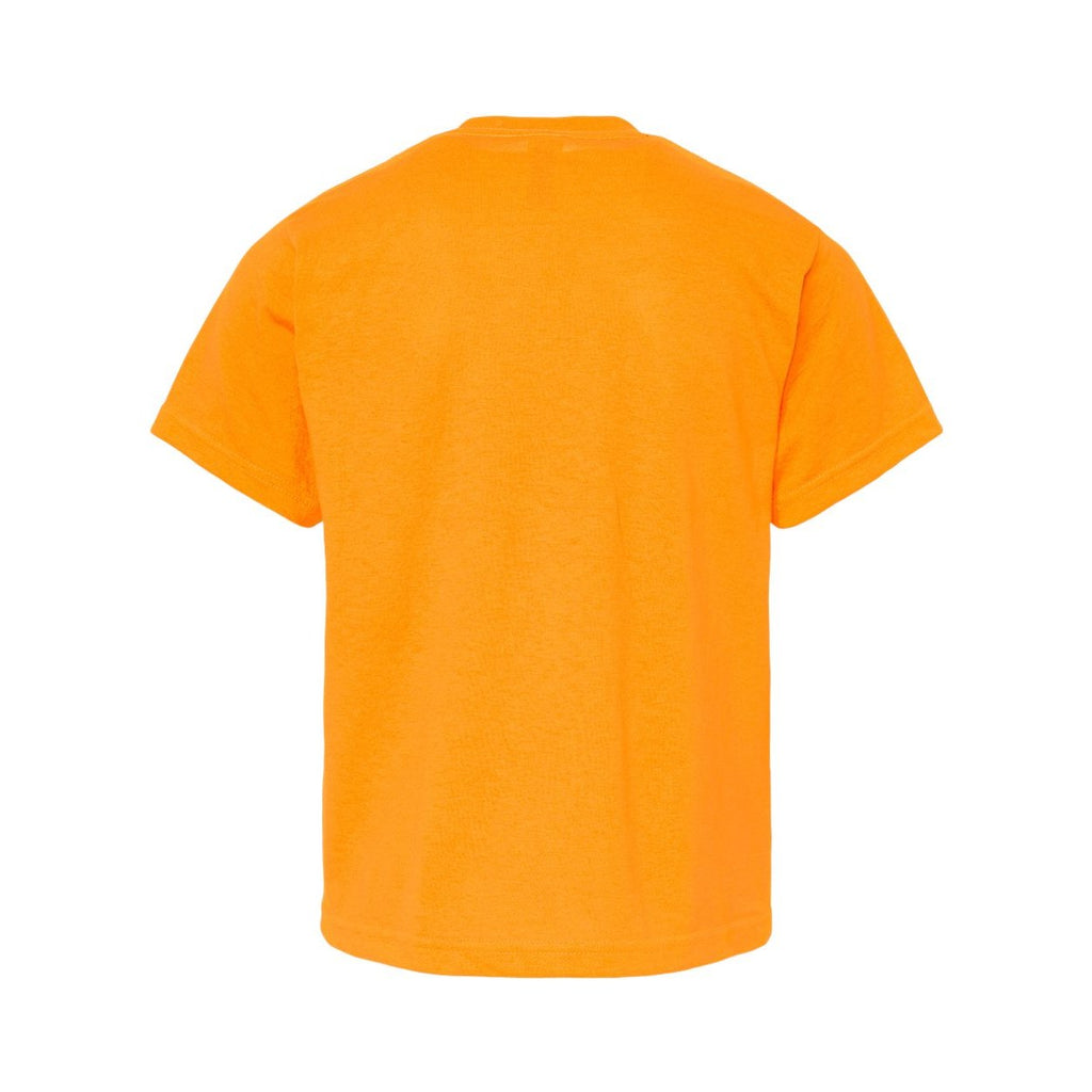 M&O Youth Gold Soft Touch T-Shirt - Safety Orange - Back