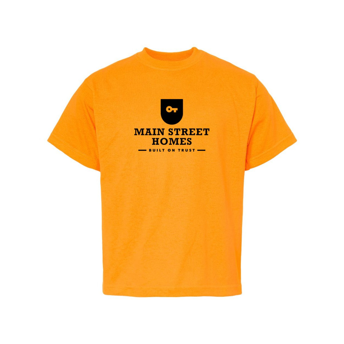 M&O Youth Gold Soft Touch T-Shirt - Safety Orange - Front