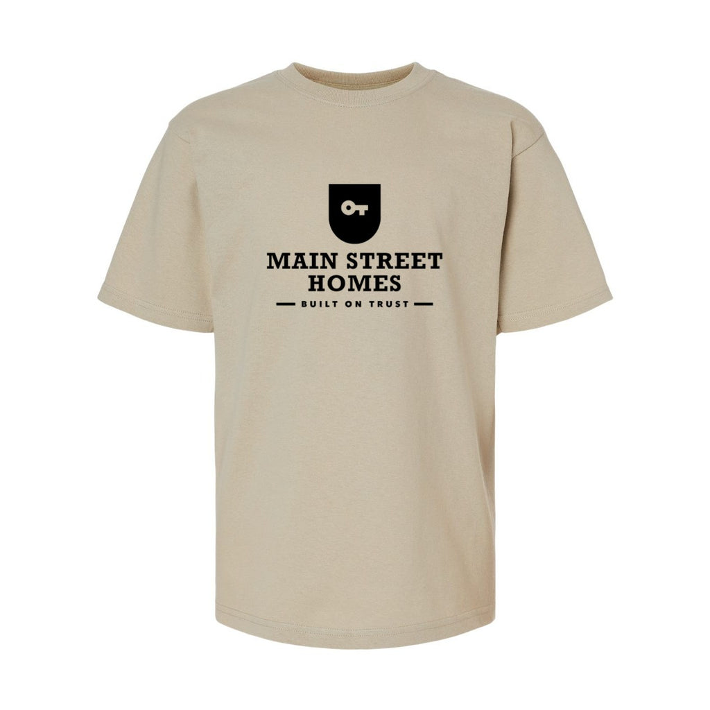 M&O Youth Gold Soft Touch T-Shirt - Sand - Front