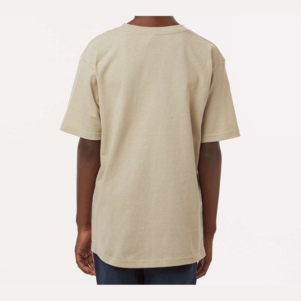 M&O Youth Gold Soft Touch T-Shirt - Sand - On Model Back