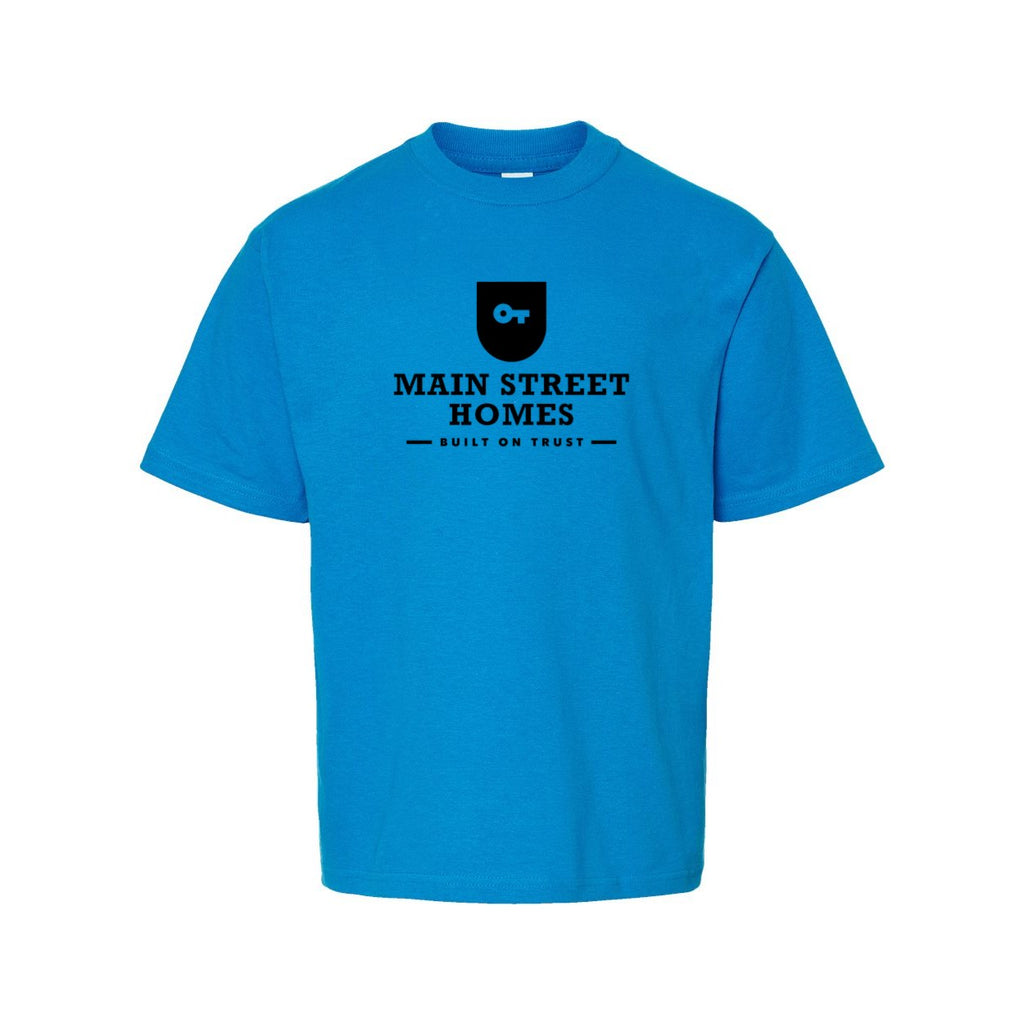 M&O Youth Gold Soft Touch T-Shirt - Turquoise - Front