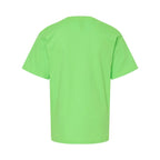 M&O Youth Gold Soft Touch T-Shirt - Vivid Lime - Back