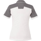 Mack Colorblock Polo for Women Transfer - Steel Grey/White - Front Flat