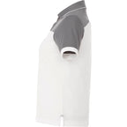 Mack Colorblock Polo for Women Transfer - Steel Grey/White - Left Side