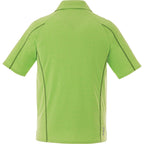 Macta Polo with Contrast Stitching for Men Debossing - Apple Heather/Black Smoke - Back Flat