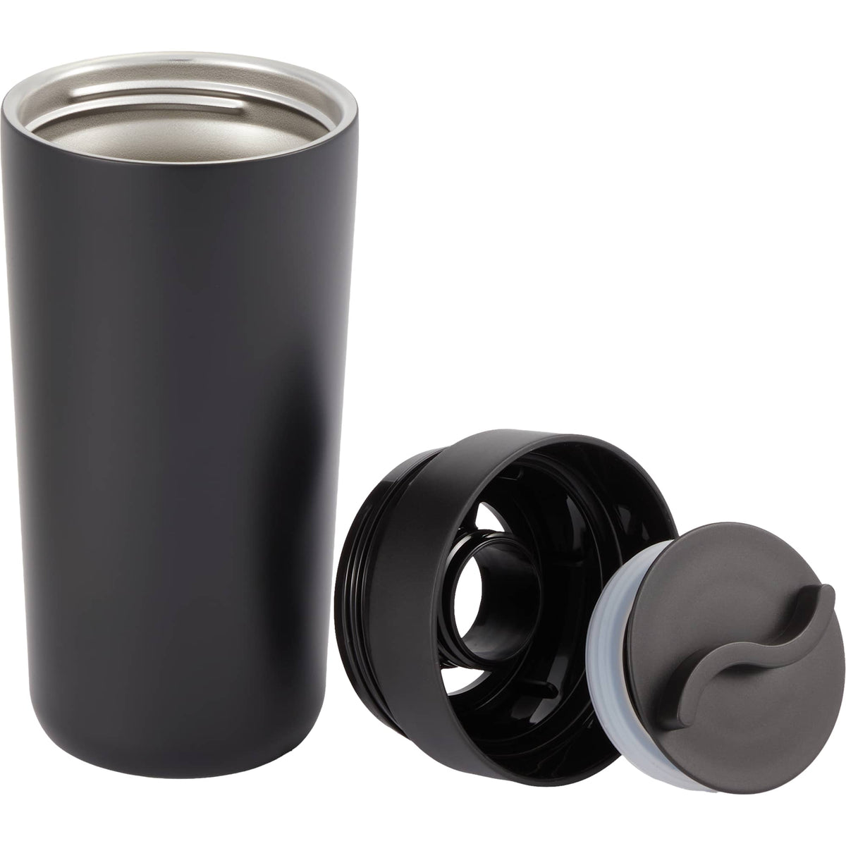 Maddie Tumbler with Leakproof 360 Lid, 16 oz - Black - Propped