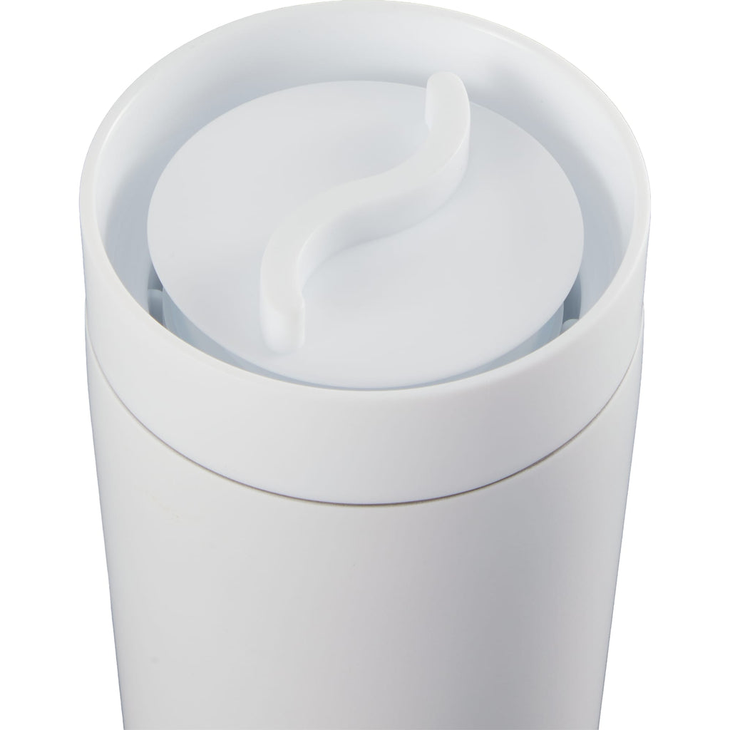 Maddie Tumbler with Leakproof 360 Lid, 16 oz - White - Detail