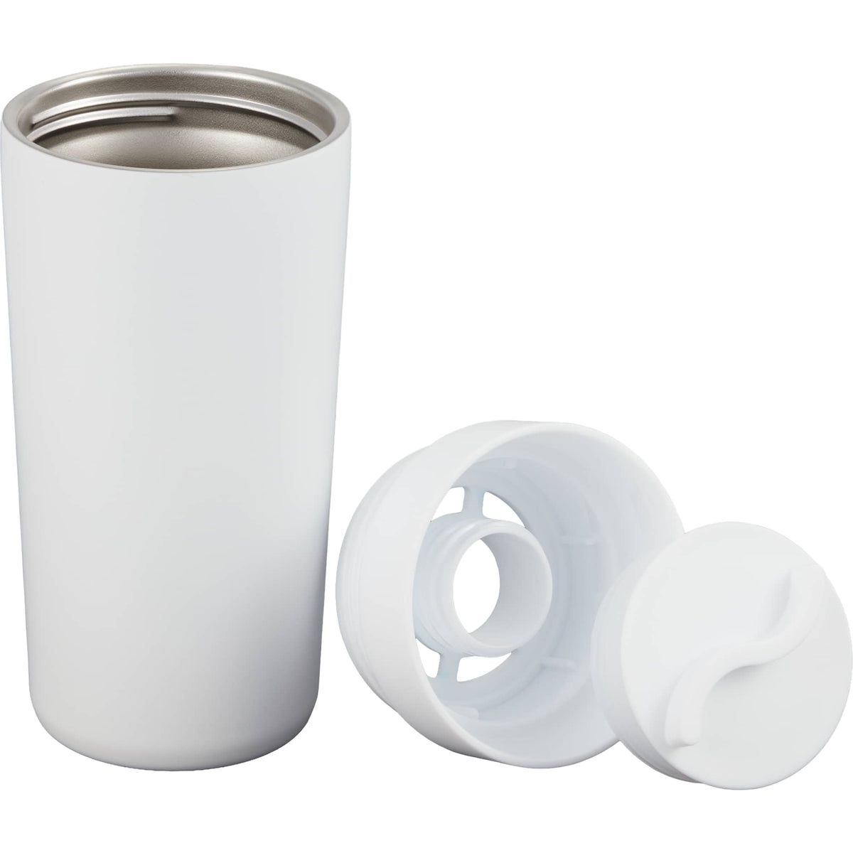 Maddie Tumbler with Leakproof 360 Lid, 16 oz - White - Propped