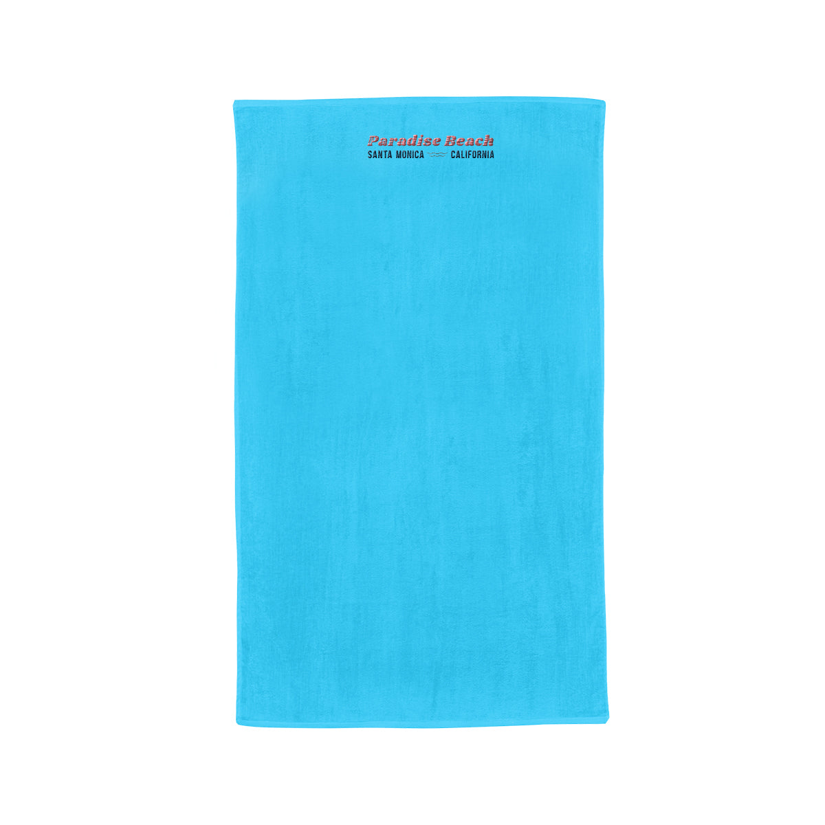 Madeira Cotton Beach Towel, Mid-Weight - Blue - Embroidery