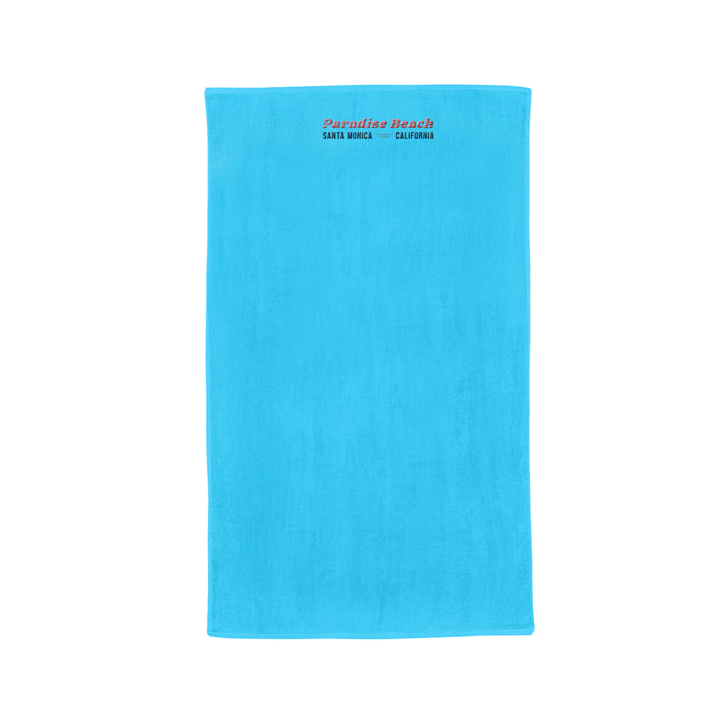Madeira Cotton Beach Towel, Mid-Weight Embroidery - Blue - Embroidery