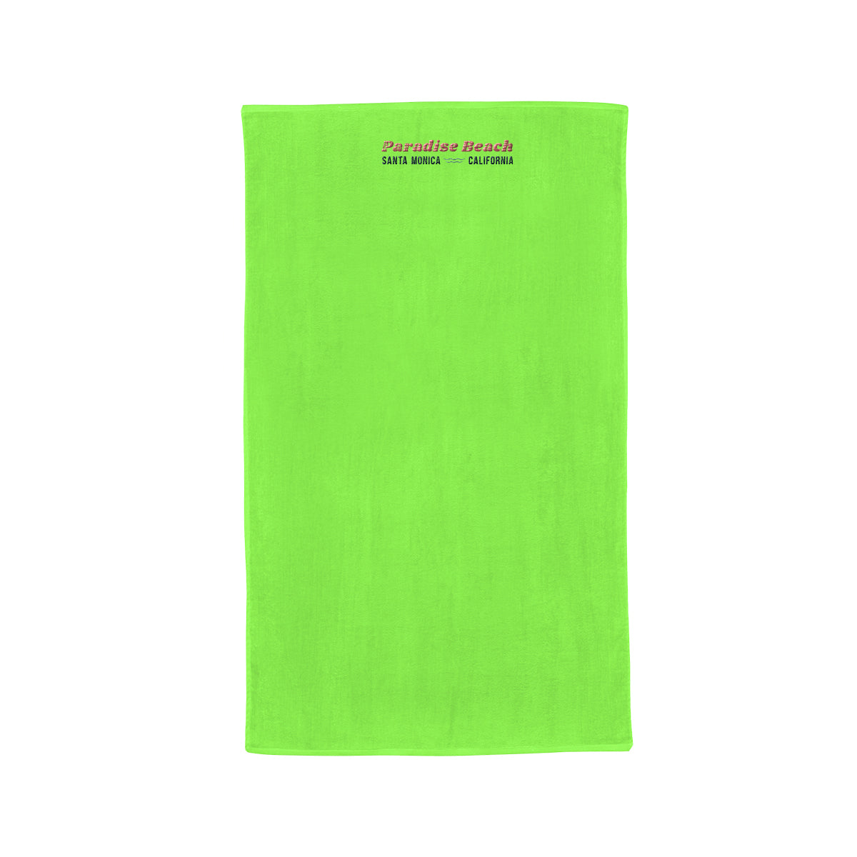 Madeira Cotton Beach Towel, Mid-Weight Embroidery - Lime Green - Embroidery