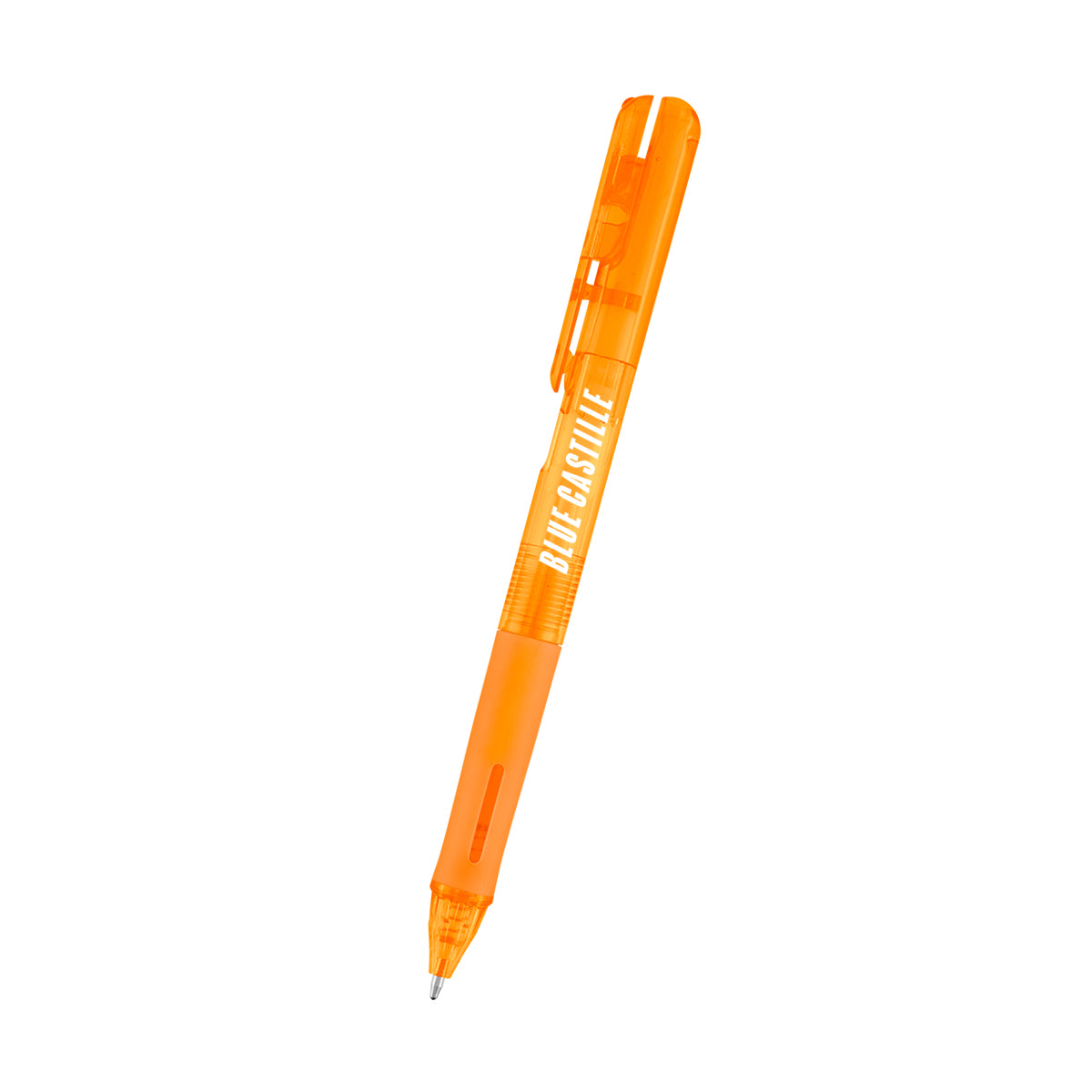 Madeline Pen in Recycled ABS - Orange - Silk Screen