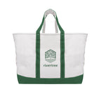 Madelyn Cotton Canvas Tote Bag, 24 oz - Forest Green - Silk Screen