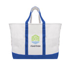 Madelyn Cotton Canvas Tote Bag, 24 oz - Royal Blue - Colorbrite