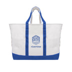 Madelyn Cotton Canvas Tote Bag, 24 oz - Royal Blue - Silk Screen
