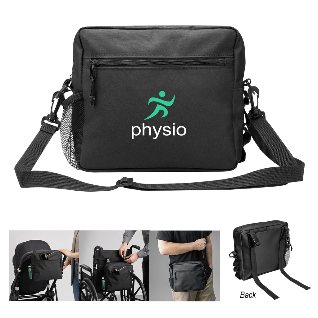 Madison Adaptive Crossbody Bag in Recycled PET - Black - Colorbrite