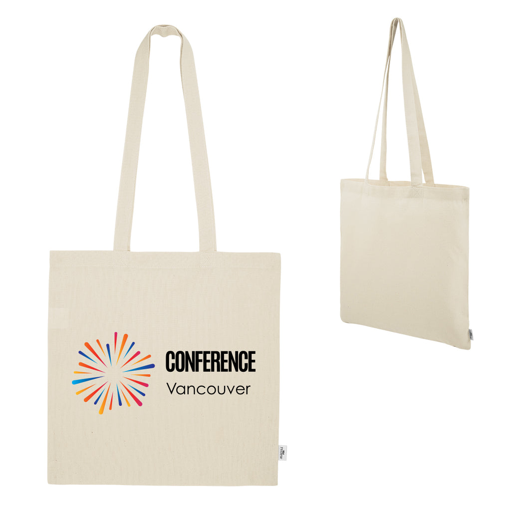 Maeve Recycled Cotton Tote Bag, 8 oz - Natural - Colorbrite