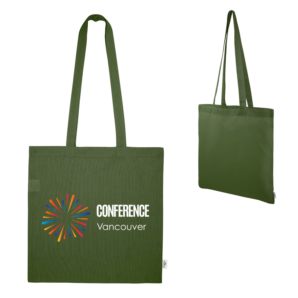 Maeve Recycled Cotton Tote Bag, 8 oz - Olive - Colorbrite