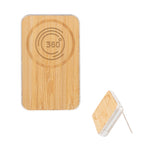 Mag Max Bamboo Wireless Charging Power Bank - Laser