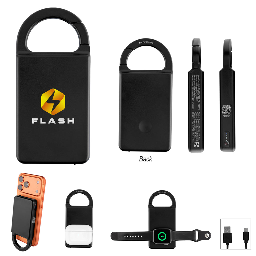 Mag Max Carabiner Multi-Charger, 5,000 mAh - Full Color