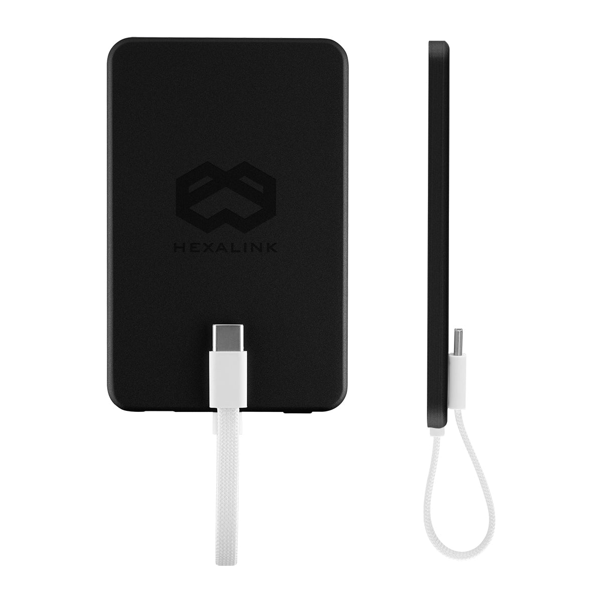 Mag Max Magnetic Power Bank, 3,000 mAh - Black - Laser Engraving