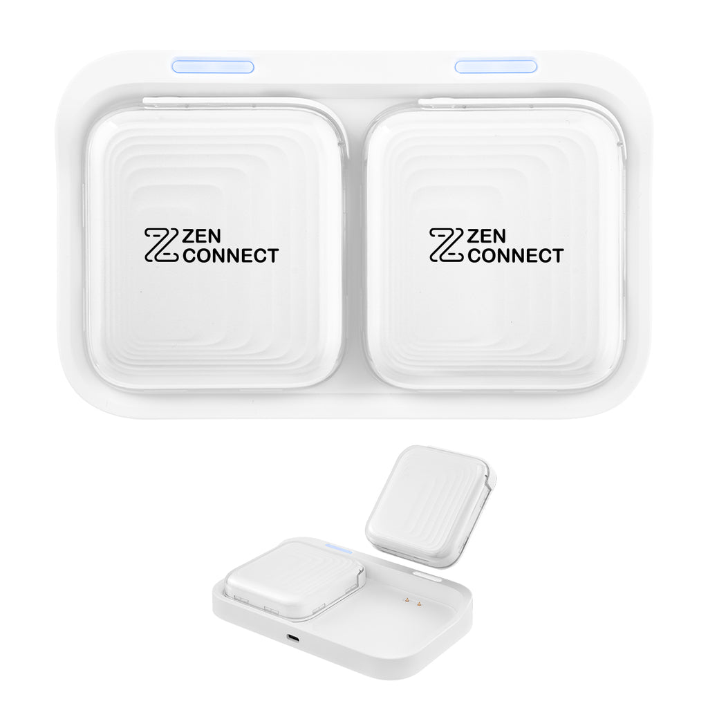 Mag Max Power Bank Set, 18W - White - Silk Screen