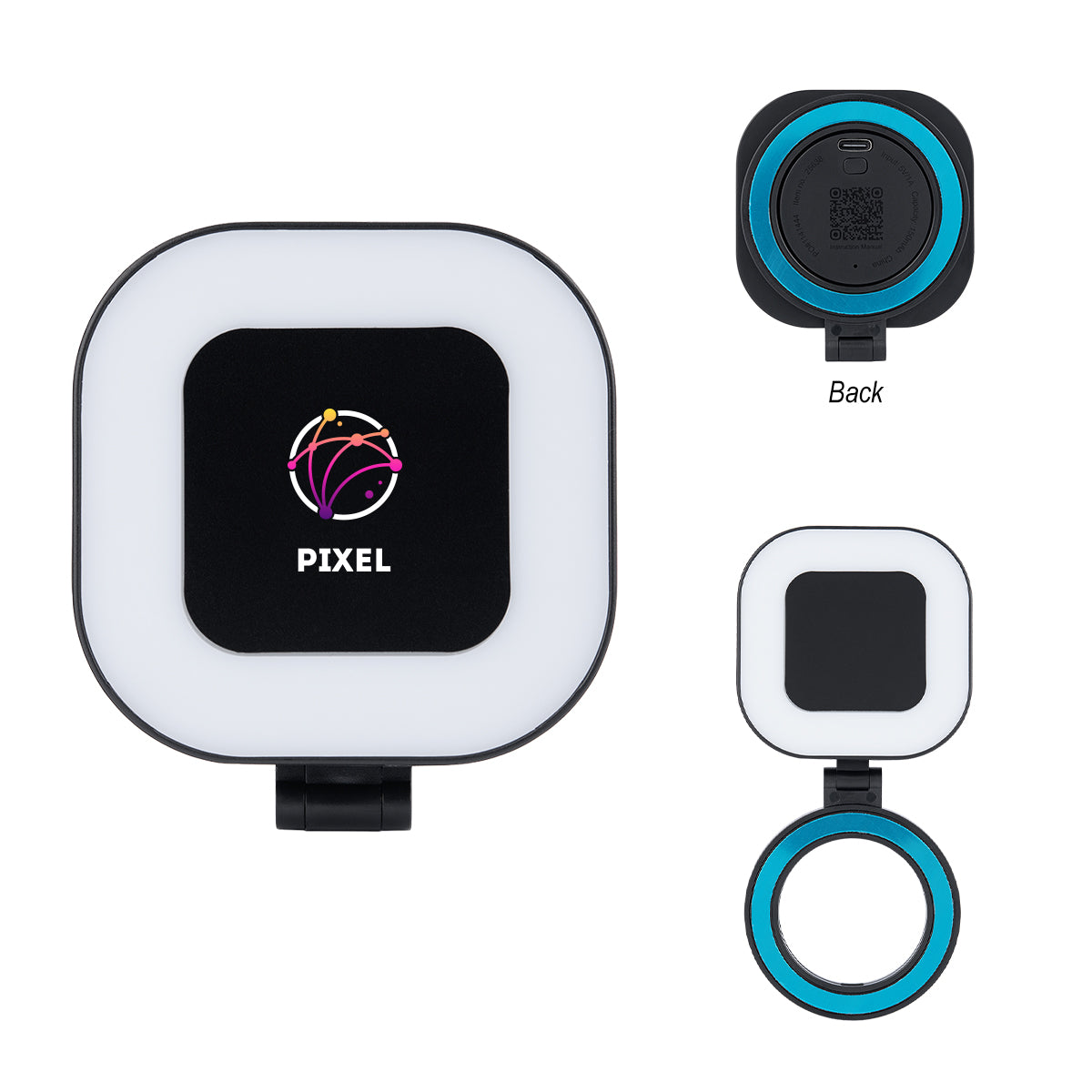 Mag Max Selfie Light in Recycled ABS - Black - Full Color