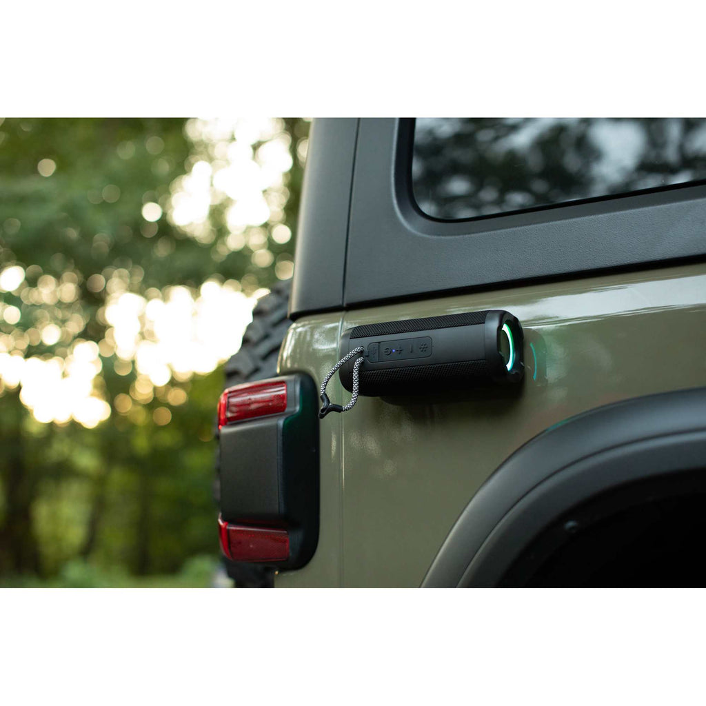MagKnit Magnetic Speaker with Party Lights - Black - Propped