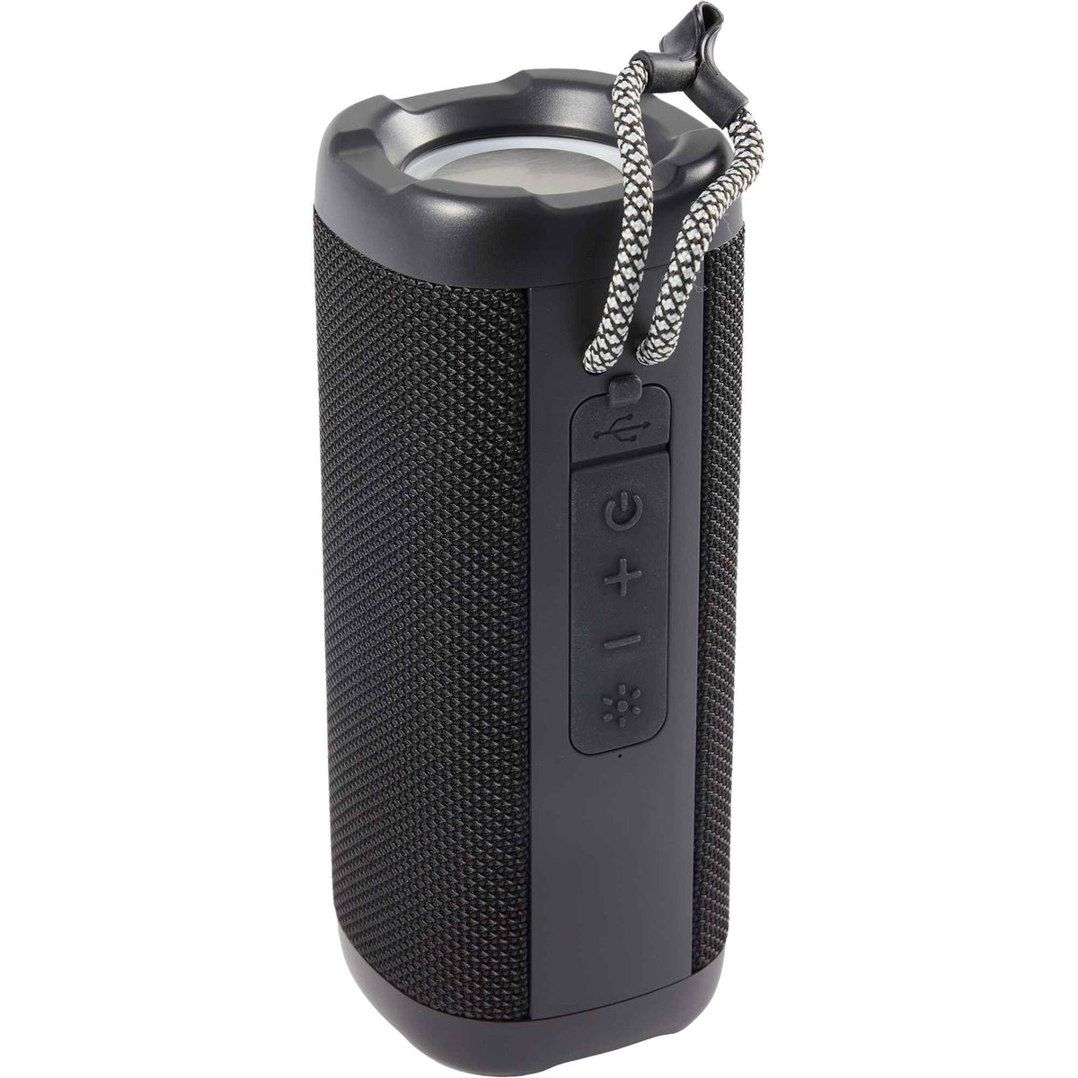 MagKnit Magnetic Speaker with Party Lights - Black - Right Angle