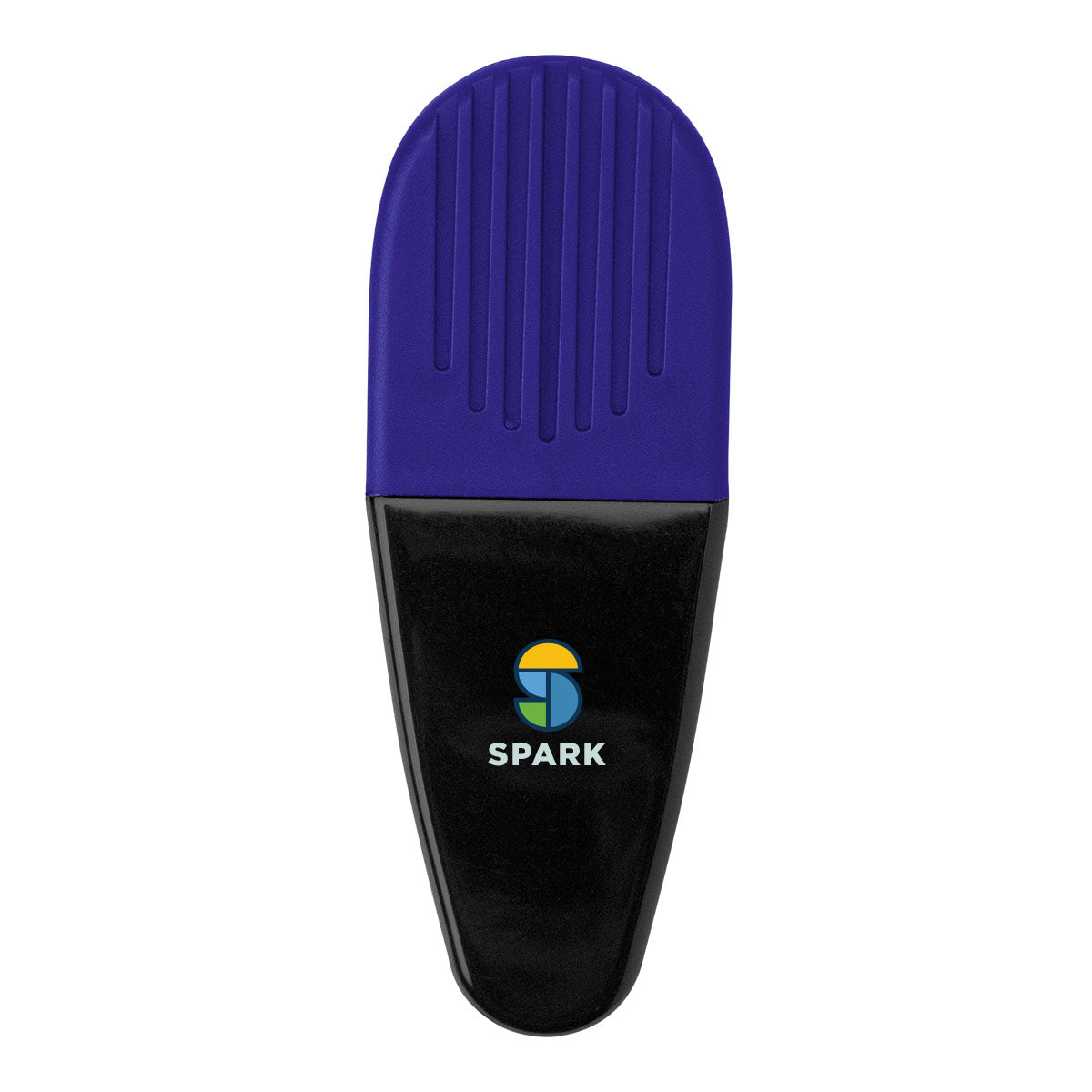 Magnetic Alligator Clip - Black with Blue - Full Color