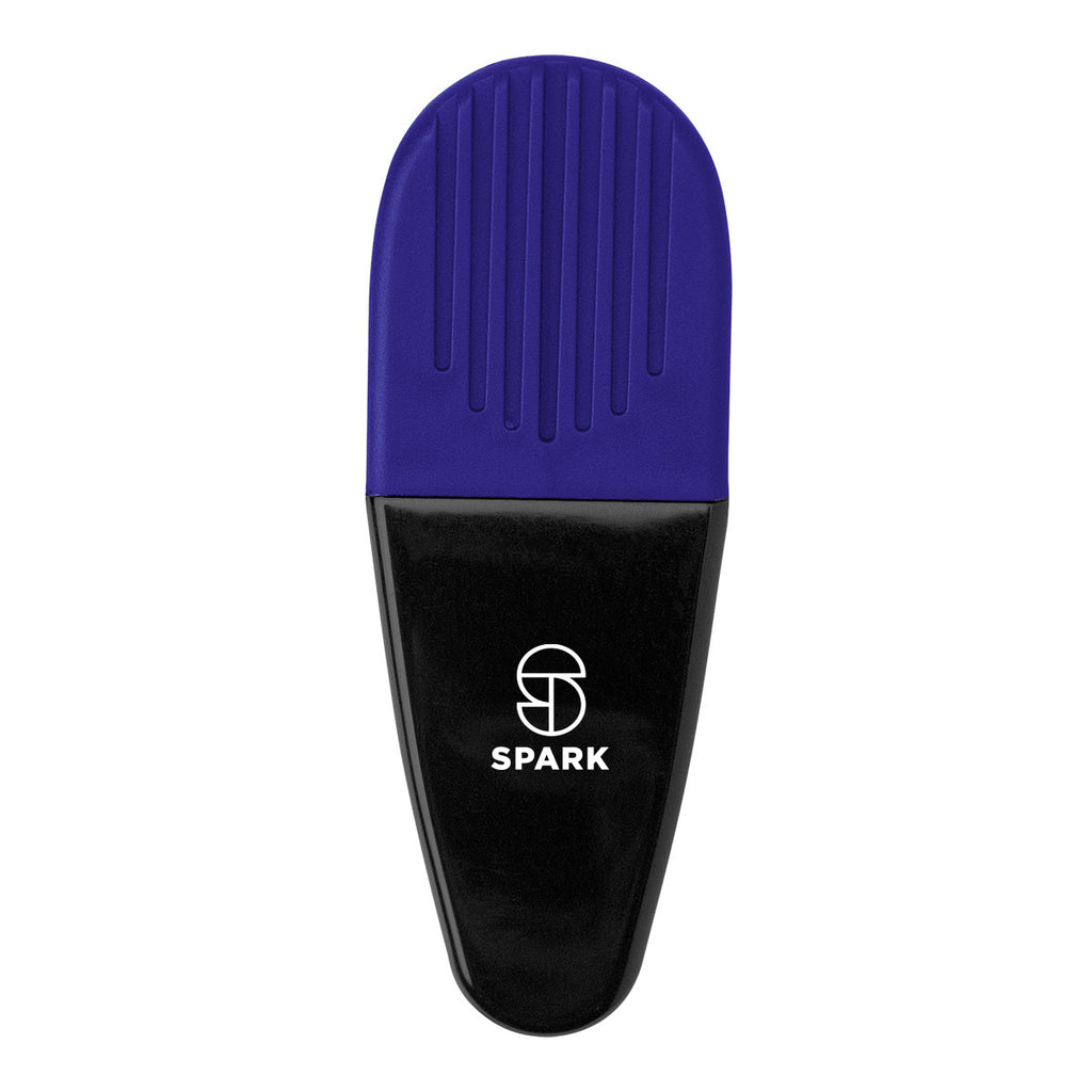 Magnetic Alligator Clip - Black with Blue - Silk Screen