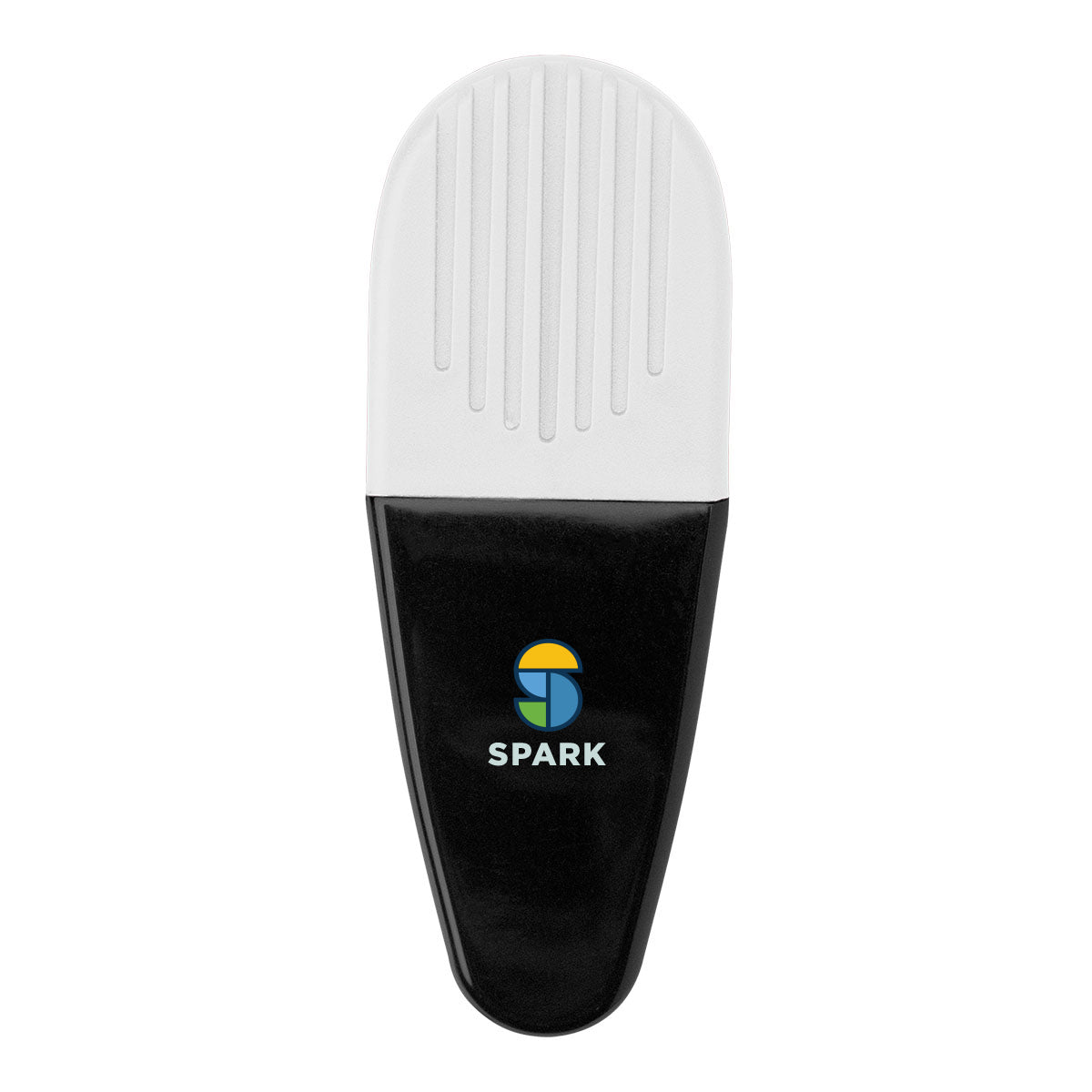 Magnetic Alligator Clip - Black With White - Full Color