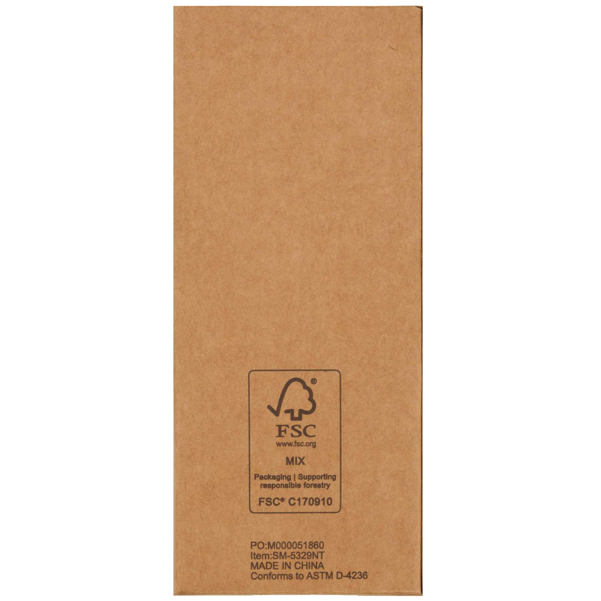 Magnetic Dry Erase Marker Set in Recycled Plastic, 3 Pieces - Natural - Back