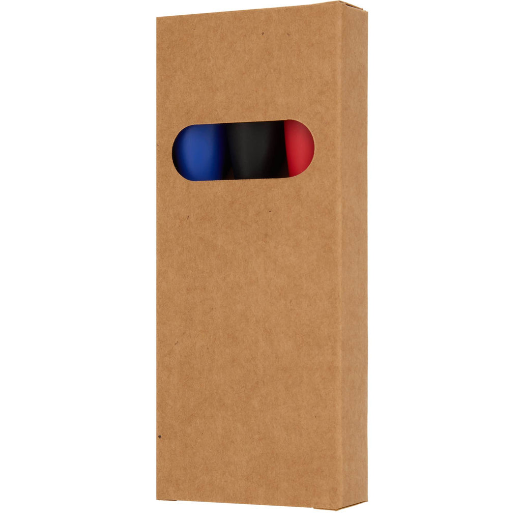 Magnetic Dry Erase Marker Set in Recycled Plastic, 3 Pieces - Natural - Left Angle