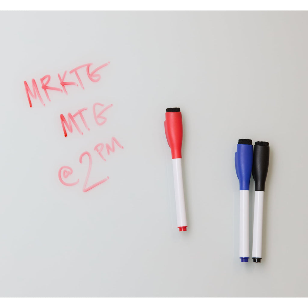 Magnetic Dry Erase Marker Set in Recycled Plastic, 3 Pieces - Natural - Propped