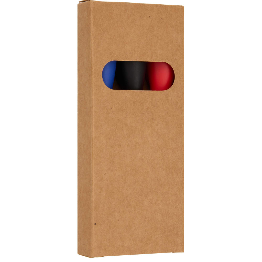 Magnetic Dry Erase Marker Set in Recycled Plastic, 3 Pieces - Natural - Right Angle