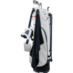 Magnetic Golf Towel in Recycled Waffle Polyester - Black - Propped