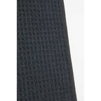 Magnetic Golf Towel in Recycled Waffle Polyester Embroidery - Gray - Front Detail