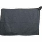 Magnetic Golf Towel in Recycled Waffle Polyester - Gray - Back