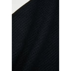 Magnetic Golf Towel in Recycled Waffle Polyester Transfer - Black - Right Angle Detail