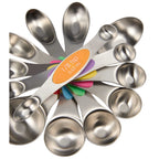 Magnetic Measuring Spoon Set, 8 Pieces - Steel - Detail