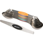 Magnetic Measuring Spoon Set, 8 Pieces - Steel - Front 2