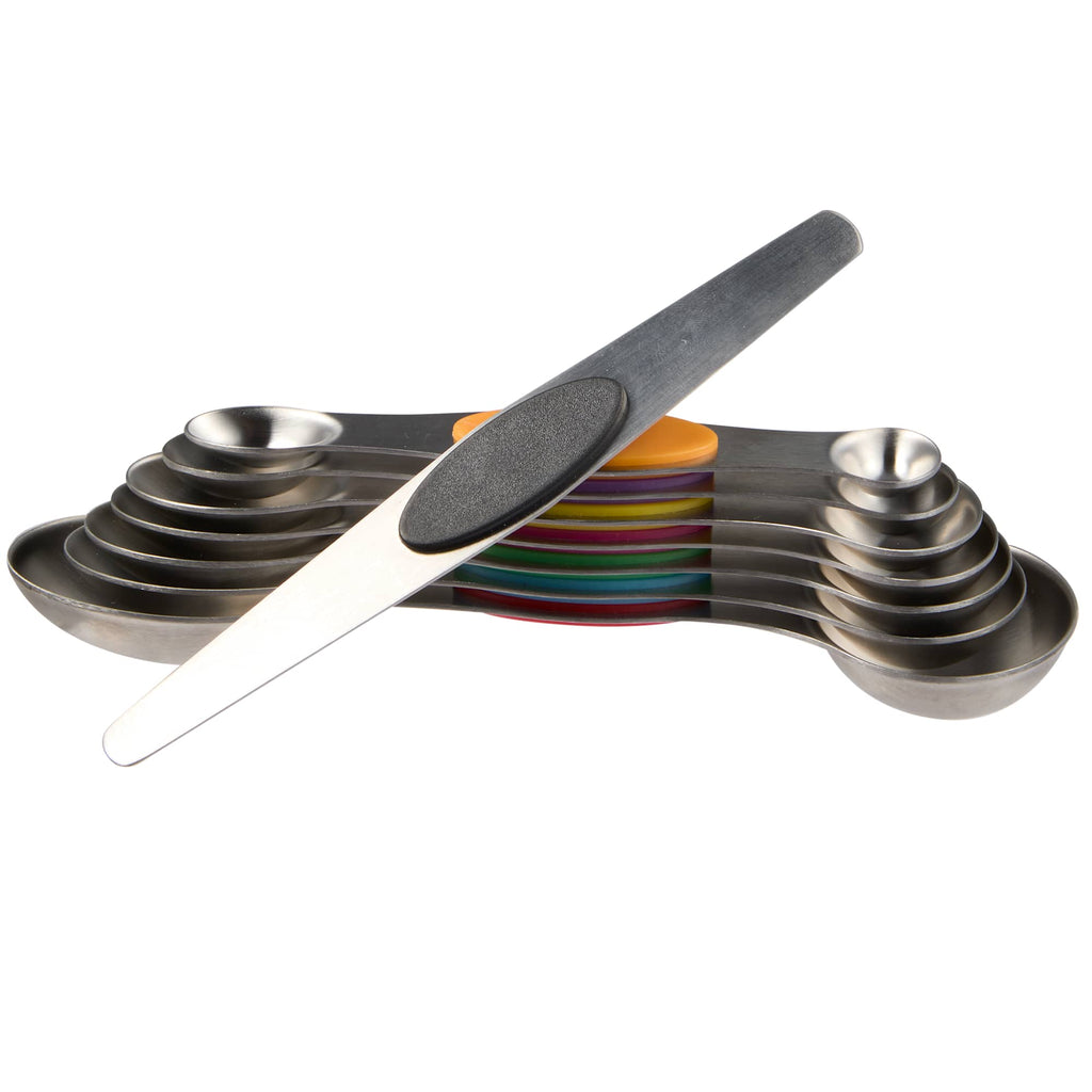 Magnetic Measuring Spoon Set, 8 Pieces - Steel - Right Angle 2