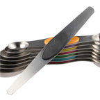 Magnetic Measuring Spoon Set, 8 Pieces - Steel - Right Angle