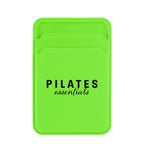 Magnetic Phone Wallet in Silicone - Lime Green - Silk Screen